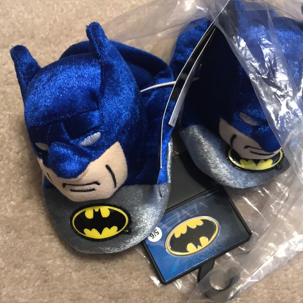 pairs of baby slippers Size 5/6 Batman
